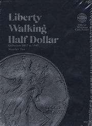 Tapa de Coin Folders Half Dollars (Liberty Walking, 1937-1947)
