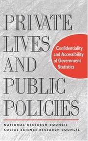 Tapa de Private lives and public policies