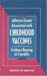 Tapa de Adverse Events Associated With Childhood Vaccines