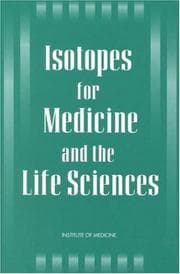 Tapa de Isotopes for Medicine and the Life Sciences
