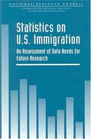Tapa de Statistics on U.S. immigration