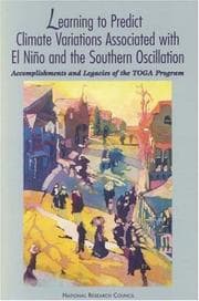Tapa de Learning to predict climate variations associated with El Nino and the Southern Oscillation