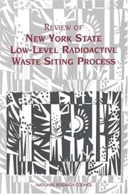 Tapa de Review of New York State low-level radioactive waste siting process