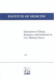 Tapa de Interactions of drugs, biologics, and chemicals in U.S. military forces