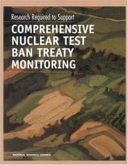 Tapa de Research required to support comprehensive nuclear test ban treaty monitoring
