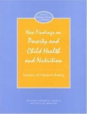 Tapa de New findings on poverty and child health and nutrition