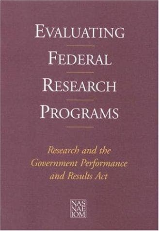 Tapa de Evaluating federal research programs