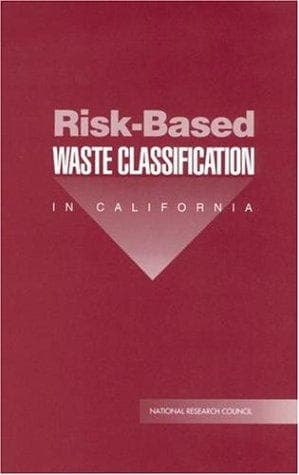 Tapa de Risk-based waste classification in California