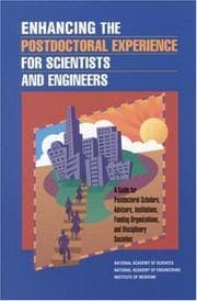 Tapa de Enhancing the postdoctoral experience for scientists and engineers