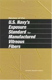 Tapa de Review of the U.S. Navy's exposure standard for manufactured vitreous fibers