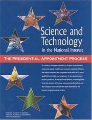Tapa de Science and technology in the national interest