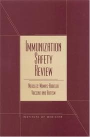 Tapa de Immunization safety review
