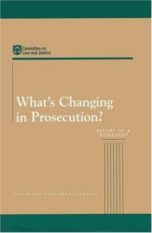 Tapa de What's changing in prosecution?