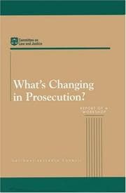 Tapa de What's changing in prosecution?