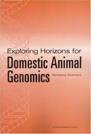 Tapa de Exploring Horizons for Domestic Animal Genomics