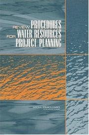 Tapa de Review procedures for water resources project planning