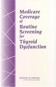Tapa de Medicare coverage of routine screening for thyroid dysfunction