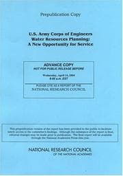 Tapa de U.S. Army Corps of Engineers water resources planning