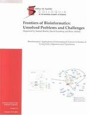 Tapa de Frontiers of bioinformatics