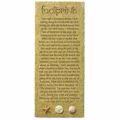 Tapa de Footprints Resin Plaque