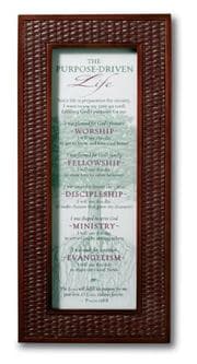 Tapa de The Purpose Driven® Life Framed Covenant Rattan