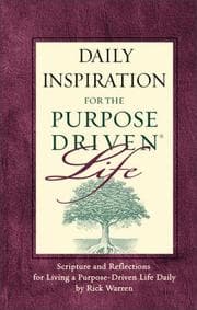 Tapa de Daily Inspiration for the Purpose Driven® Life Padded HC Deluxe (Purpose Driven Life)