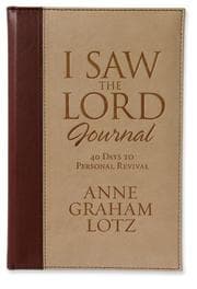 Tapa de I Saw the Lord Journal Deluxe