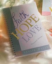 Tapa de Faith Hope Love Journal