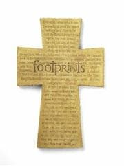 Tapa de Footprints Seashore Cross (Footprints Collection)