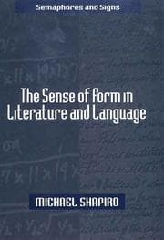 Tapa de The sense of form in literature and language