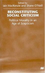 Tapa de Reconstituting social criticism