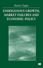 Tapa de Endogenous growth, market failures and economic policy