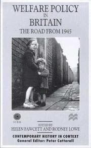 Tapa de Welfare policy in Britain