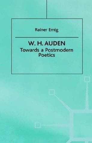Tapa de W.H. Auden