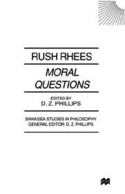 Tapa de Moral Questions By Rush Rhees (Swansea Studies in Philosophy)