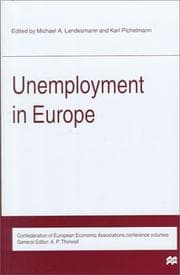 Tapa de Unemployment in Europe