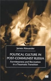 Tapa de Political Culture in Post-Communist Russia