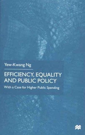 Tapa de Efficiency, Equality and Public Policy
