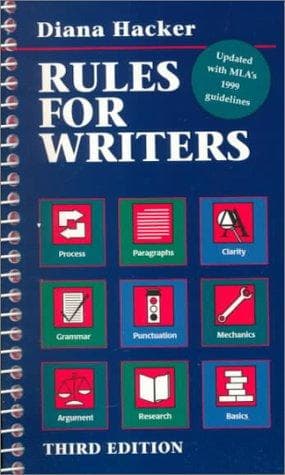 Tapa de Rules for Writers