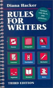 Tapa de Rules for Writers