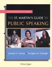 Tapa de Workbook to Accompany The St. Martin's Guide to Public Speaking