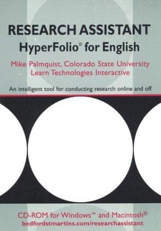 Tapa de Research Assistant Hyperfolio for English