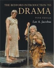Tapa de The Bedford Introduction to Drama
