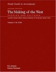 Tapa de Study Guide for The Making of the West, Volume 1