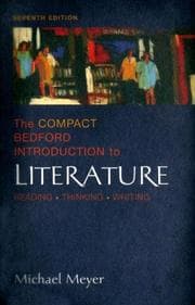 Tapa de Compact Bedford Introduction to Literature with Book(s)