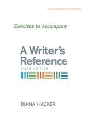 Tapa de Exercises to Accompany a Writer's Reference