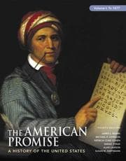 Tapa de The American Promise: A History of the United States to 1877,Vool1, 4th Edition