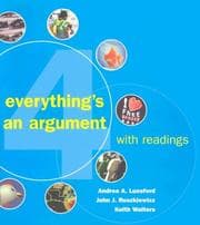 Tapa de Everything's an Argument with Readings 4e & ix visual exercises