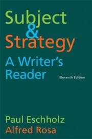 Tapa de Subject & strategy