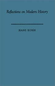Tapa de Reflections on modern history